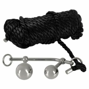 Vaginal-/Analplugs „Bondage Plugs with 10 m Rope“ plus 10-Meter-Bondageseil