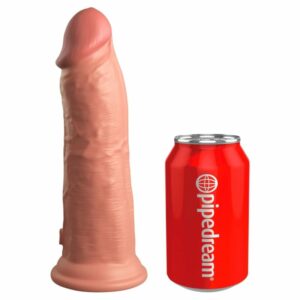 Naturdildo „8“ Dual Density Silicone Cock“ mit extra starkem Saugfuß