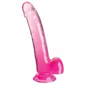 Naturdildo „9“-Cock with Balls“ mit Saugfuß