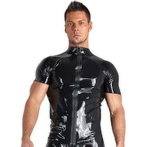 Shirt aus Latex mit Front-Zip